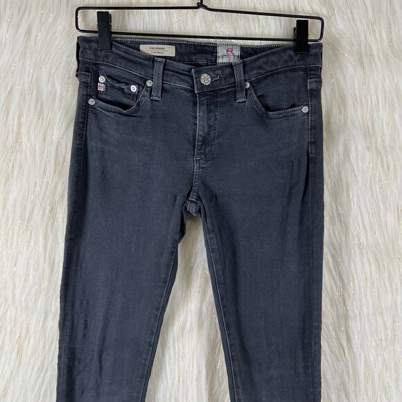 AG Adriano Goldschmied The Legging Super Skinny Black Denim Jeans Stretch 27 - Picture 2 of 10